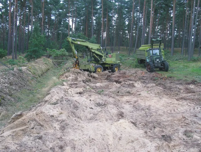 Aufbau der Außenanlage